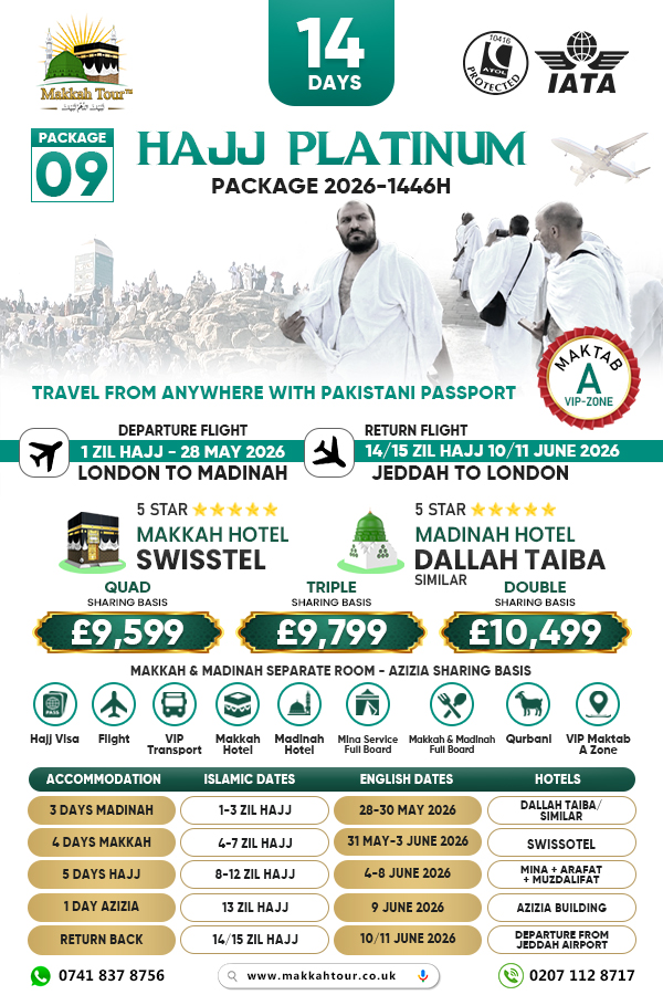 14-days Platinum Hajj Package 2026